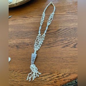 Chicos White Glass necklace